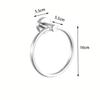 1 Piece Stainless Steel Towel Ring, Wall Mounted Rust Proof Circular Towel Holder Drilling Towel Rack Bar Suitable For Bathroom Lavatory