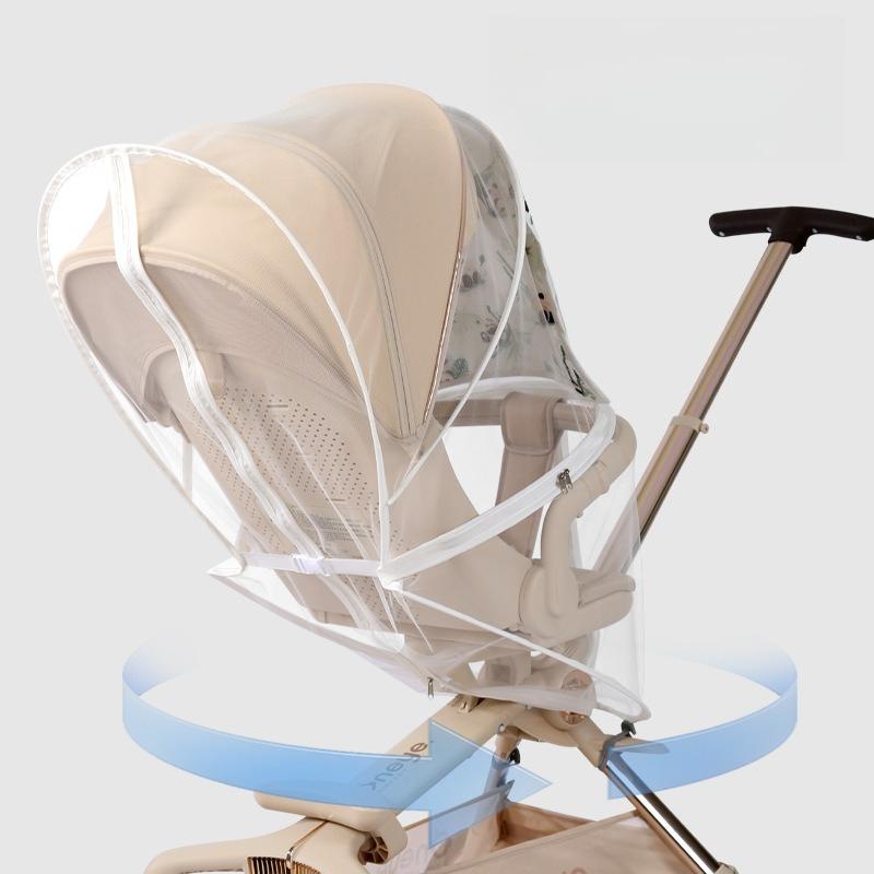 Stroller Mosquito Net Baby Pocket Car Mosquito Net Full Cover Universal Zipper Rattan Car Net Shade Sun Protection Folding