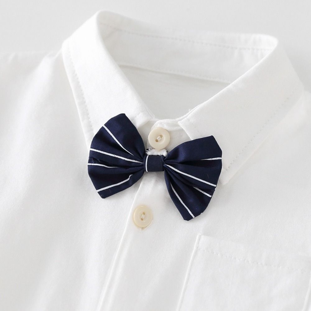 Triangle Bodysuit Baby Onesie Detachable Bow Tie Infant Jumpsuit Bodysuits Bodysuit  Children