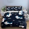 Cute Cartoon Puppies Pattern Bedding Duvet Cover Set Duvet Cover Pillowcases  (1*Duvet Cover 2*Pillowcases, without duvet insert)