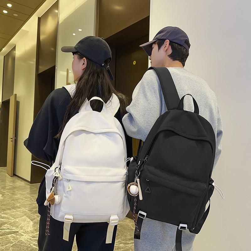 Japanese simple schoolbag female college student versatile junior high school student backpack male large capacity leisure travel backpack tide