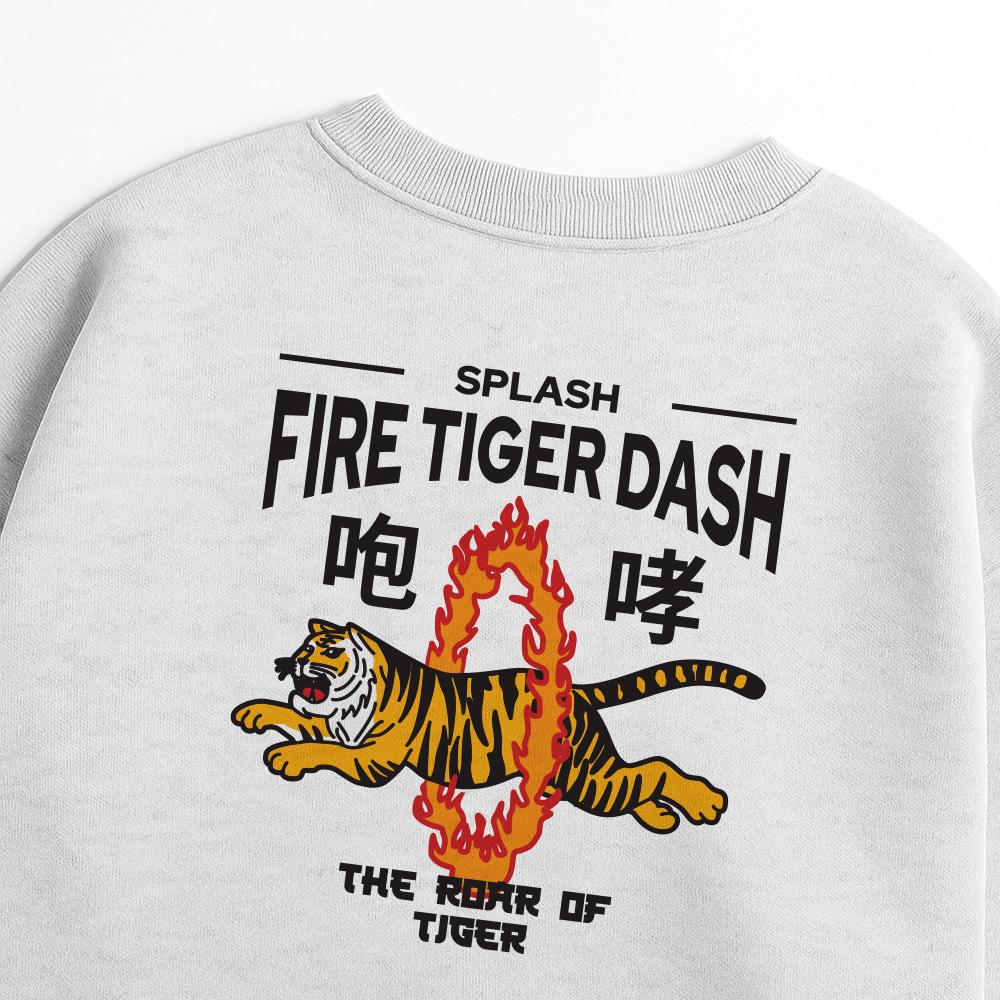 Seupeullaesikodeu Heavy Crewneck Sweatshirt Melange White - Roar