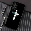 Verse of The Christian Bible Jesus Phone Case For Samsung Galaxy A13,A21s,A22,A31,A32,A52,A53,A71,A80,A91 Soft Black Shell