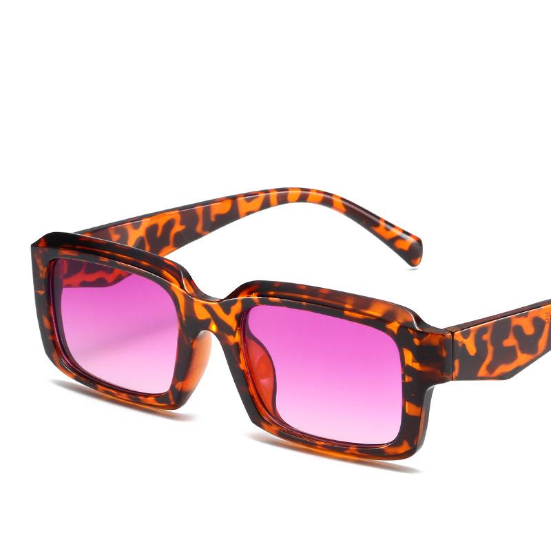 

Модные прямоугольные солнцезащитные очки для женщин и мужчин 2024 года, дизайнерские солнцезащитные очки класса люкс, винтажные панк-популярные розовые очки UV400 As the picture