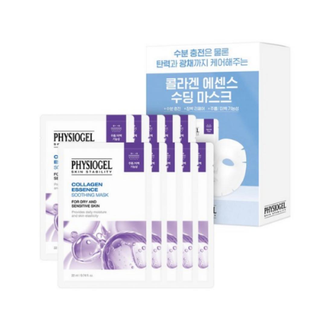 

Physiogel Collagen Essence Soothing Mask Pack — 22 mL × 10 Sheets