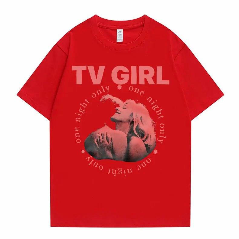 Cults TV Girl O singură noapte Tricou cu imprimeu grafic Tricou unisex Vintage Tricou unisex Femei Ocazional Tricou supradimensionat Tricou unisex din bumbac