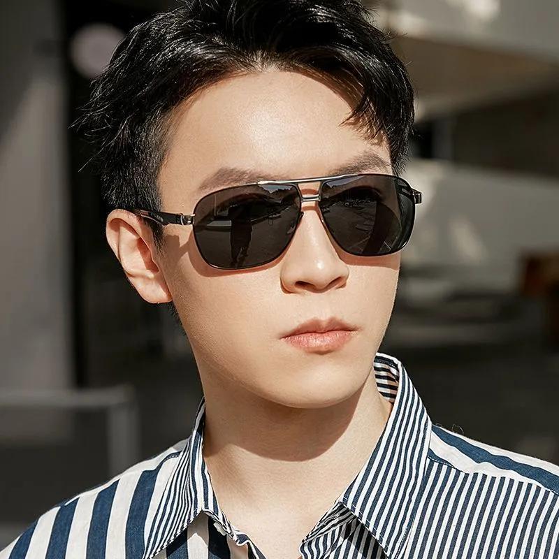New Metal Vintage Men'S Sunglasses Men Polarized Classic Sun Glasses Women Shade Male Driving Accessories Eyewear Uv400