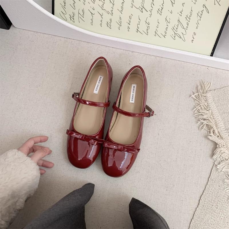 One line belt small man spring Mary Jane shoes women s pumps shoes 100 bows new skirt matching 39 красный 3370₽