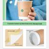 Deli 280ml Disposable Double-Layer Kraft Paper Cups