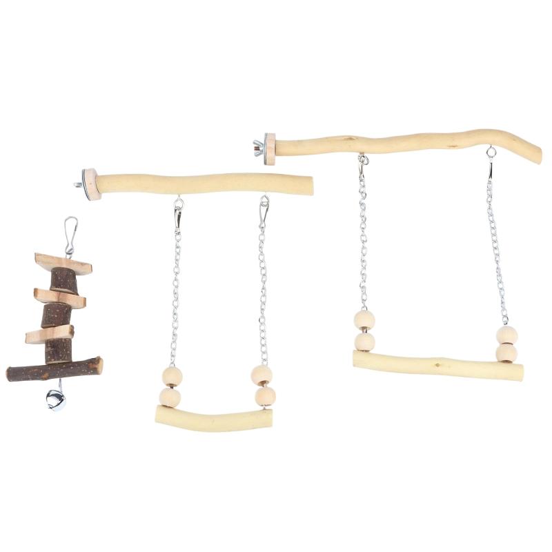 1 Piece of Accessory, Color and Style Shipped Randomly, Parrot Suspension Bridge Toy, Budgerigar, Lovebird, Cockatiel Toy, Swing