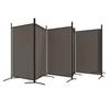 6 Piece Anthracite Folding Screen 520 X 180 Cm Fabric