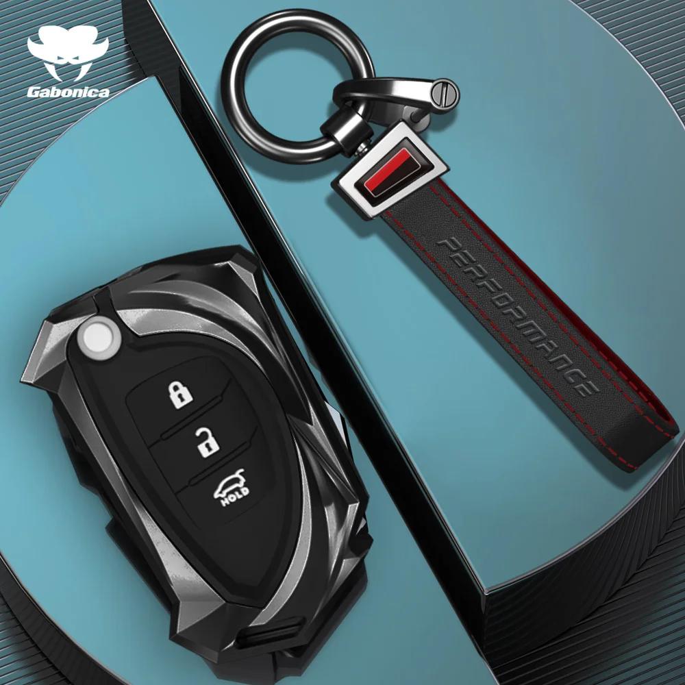 Alloy Car Key Case Cover For Hyundai Hb20 For Santa Fe Ix35 Ix45 For Accent I40 For Solaris Protector Car Accessories Interior