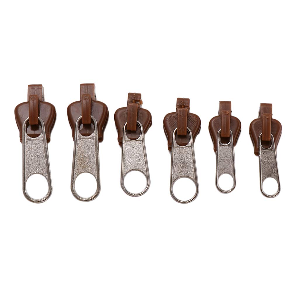 6pcs/set Universal Sewing Kits Repairing Coats For Sew Jackets Fastener Fixer Zipper Slider Teeth