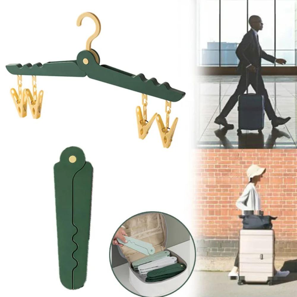 Travel Hangers for Clothes Folding Wardrobe Organizer Portable Clothes Drying Rack