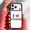 Funny I Love Nursing Phone Case for iPhone 17 16 15 14 13 Pro Max Back Cover for 12 11 Pro Coque