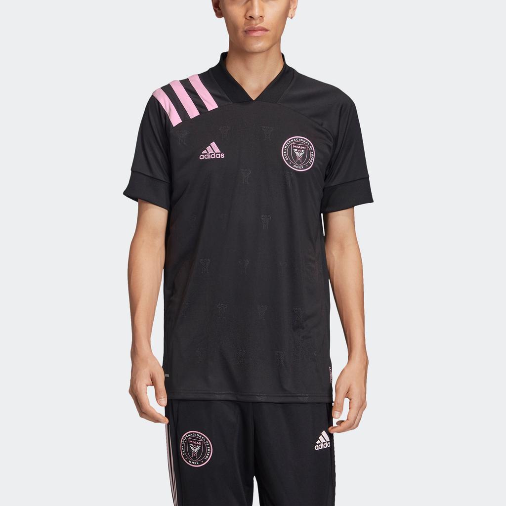 Adidas Miami International AEROREADY Soccer Jersey Men's Black/Transparent Pink EH8637