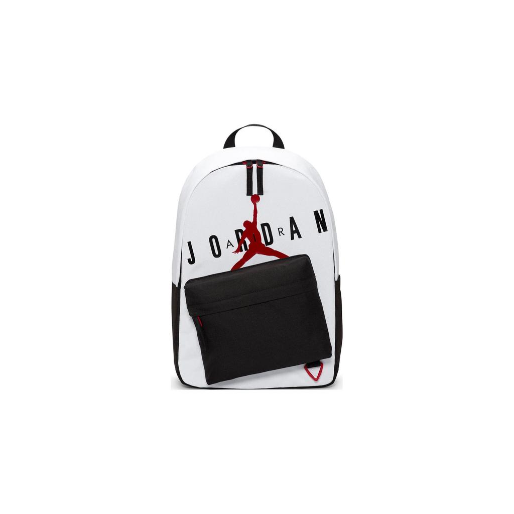 Jordan Air Print Batoh na zip Unisex Batoh Černá Bílá JD2223011GS-002