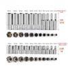 13pcs Short/11pcs Deep Hi-Spec 11pc 1/4  Socket Set Adapter Short Long Sockets 4-14mm Deep Socket Tool Heads Torque Spanner Ratchet Socket Wrench