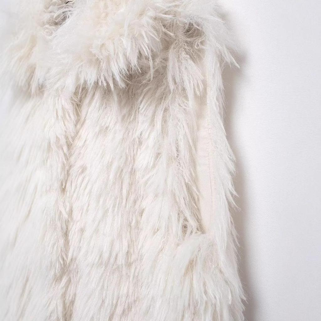 2024 Herbst/Winter Damen Kunstfell Ärmellose Weste - Europäischer & Amerikanischer Stil