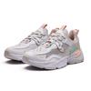 Erke Comfortable Versatile Low-Top Dad Shoes Women Sneaker White Gray 52122102008-003