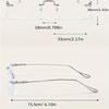 retro metal rimless frame glasses frame men's and women's ultralight anti-blue light flat mirror