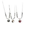 Broken Silver Beaded Ball Dripping Oil Love Pendant Necklace Female Simple High Sense Fashion Versatile Neck Chain Collarbone Chain