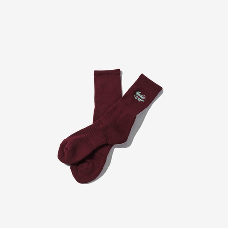 maniac golf_ Sports Socks BURGUNDY