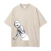 Saitama One Punch Man Funny Graphic T Shirt Men Women Cotton Tshirts Vintage Washed Tee Harajuku Male Casual Oversized T-shirt