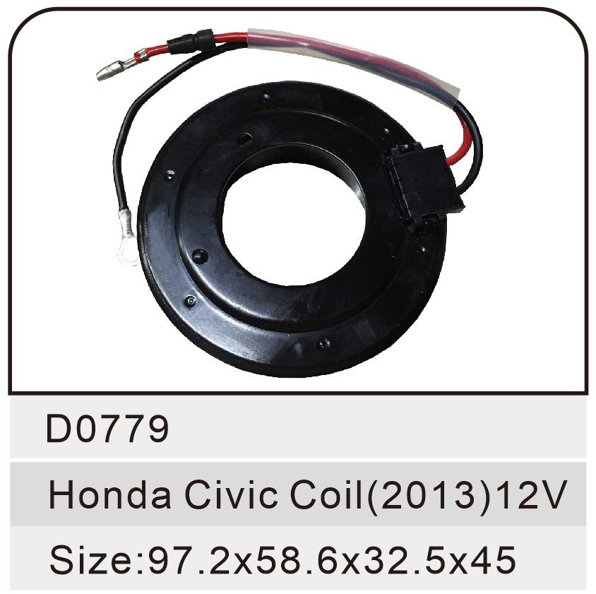 Honda Civic 13th Gen A/C Compressor Electromagnetic Clutch Coil