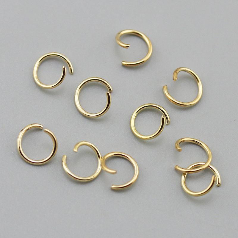 100g Packung: Eisenplattiert Weiß, Silber, Gold, KC Gold Offene Biegeringe für DIY Schmuck