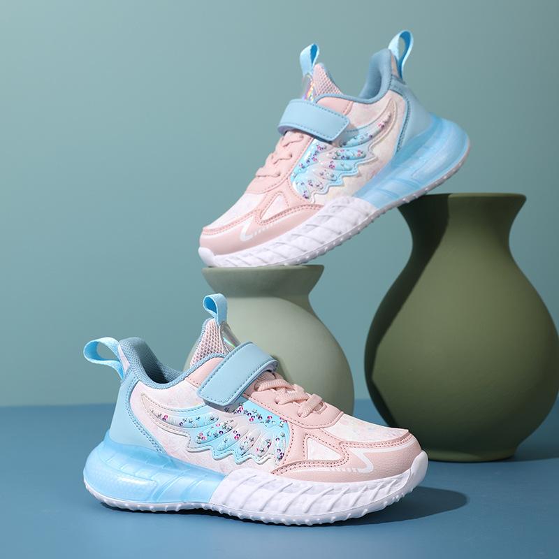 

Classmates, boys and girls casual shoes, new leather middle-aged and older children s running shoes on the four seasons, pink cute children s s 37