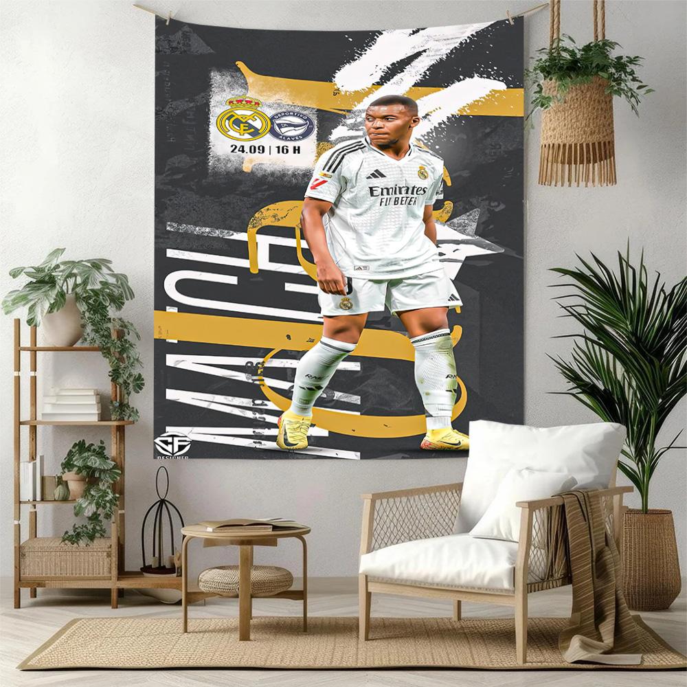 Mbappe'S Style Wall Decor Tapestry Art For Pet Memorial Birthdaywedding Party Backdrop Family Gift