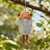 Ceramic Wind Hanging Ornament Animal Shaped Bell for Indoor Outdoor Garden Home Decor Porch Patio