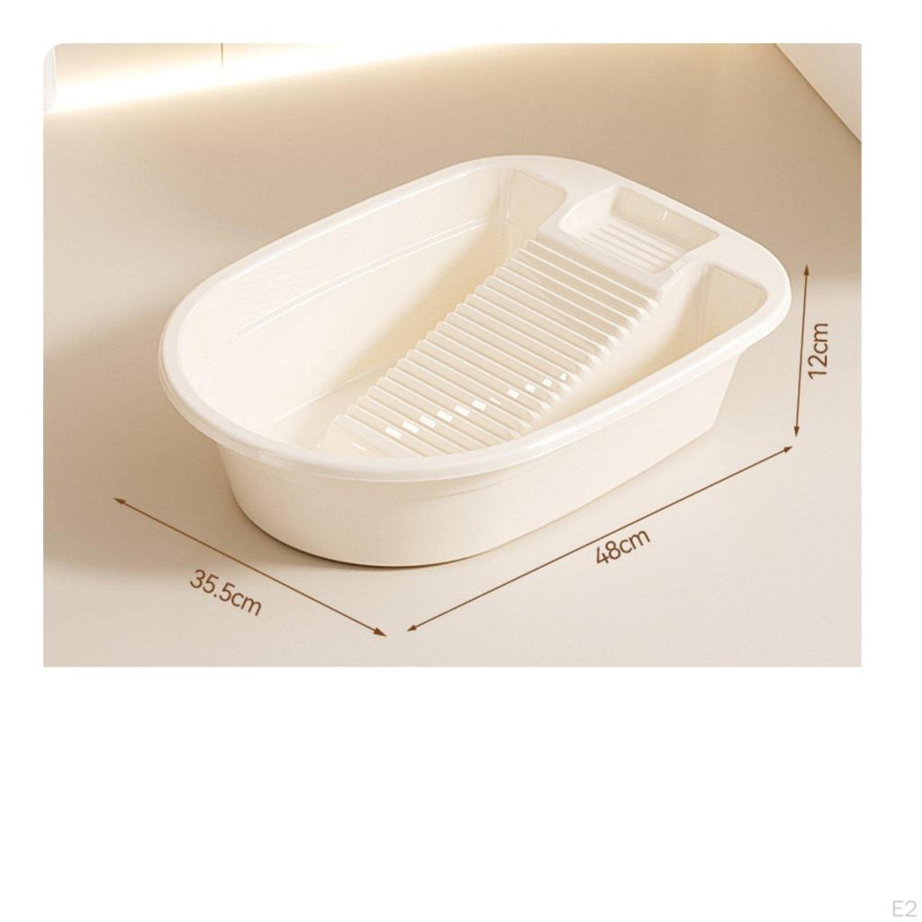 Thickened Washboard Basin Large Capacity Household Item Stackable for Students