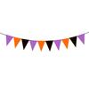 Halloween Triangular Flag Banner, Party Decoration Fabric Triangular Colorful Flag