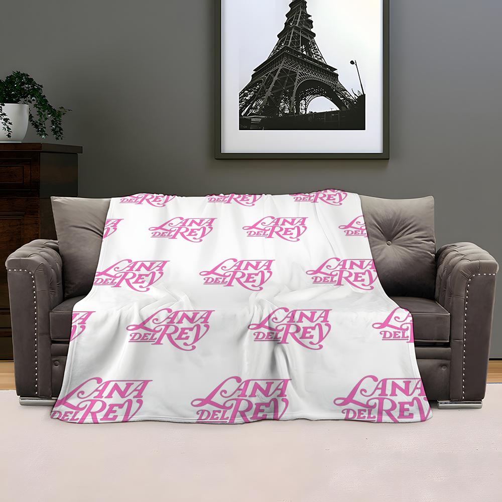 Hot Singer L-Lana D-Del R-Rey Throw Kid-Friendly Flannel Throw Blanket Soft Warm Anti-Static Washable All Season
