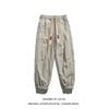 Summer Thin High Street Casual Mobile Cargo Pants Waist Drawstring Pockets Street Casual Loose Quick Drying All-match Trousers