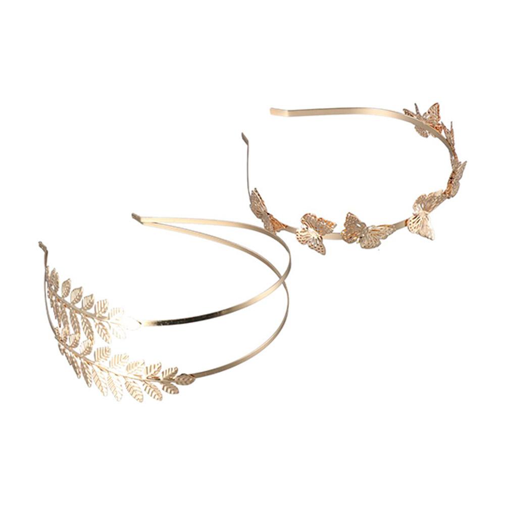 

Gold Retro Fashion Leaves Star Lady Women Zinc Zinc Alloy Hairband Headband Hair Hoop Hair Accessories C
