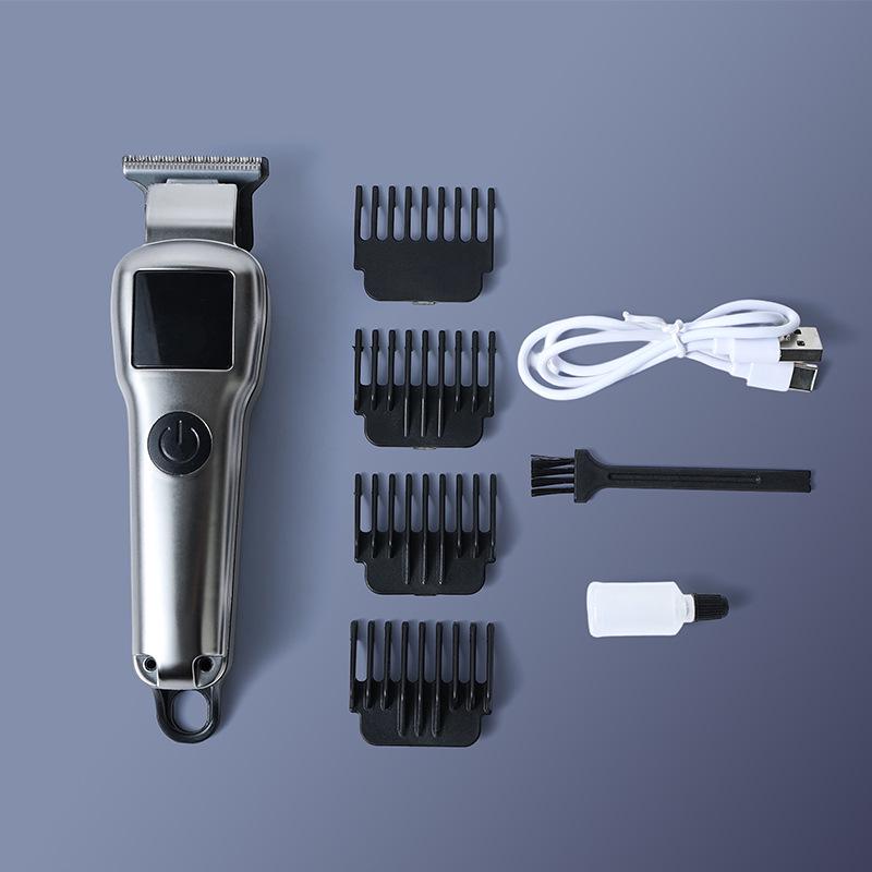 New Dual-Speed Electric Hair Clipper & Trimmer with Safe Round Arc & Smart Digital Display