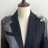 1Pc Comfortable Performance Diamond Chain Stage Tassel Shoulder Dress Lightweight Visual Effects Polyester Decoration
