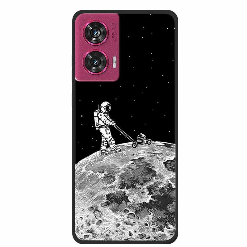 MOTO EDGE 50 Fusion Simple Letter TPU Soft Case: Personalized Color Design