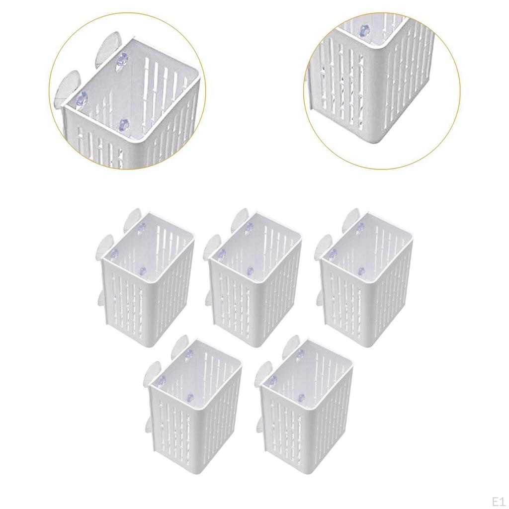 5Pcs Aquarium Plant Holder Aquatic Mesh Net Pots Cups Suction Cup for Landscape