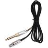 6.35mm/3.5mm To Mini XLR Interface Earphone Replacement Cable for AKG Q710 K712 K240 K141 K271