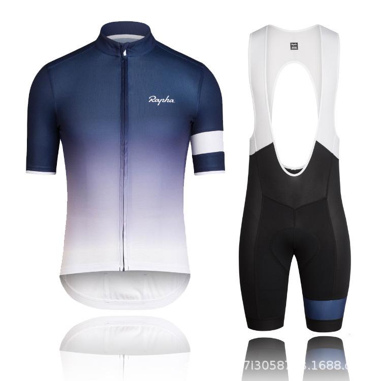 Spot RAPHA Summer Cycling Suit Short-sleeved Suit Men's and Women's Breathable Road Mountain Bike Cycling Pants