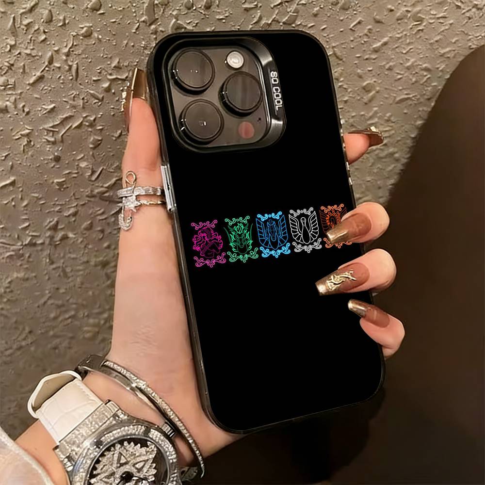 

Saint S-Seiya K-Knights Phone Case For iPhone 17,16,15,14,13,12,11 Plus,Pro Max,XS,Colorful Silver Phone case Funda Cover iPhone13