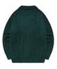 COVERNAT Velvet Cable Round Collar Knit Green