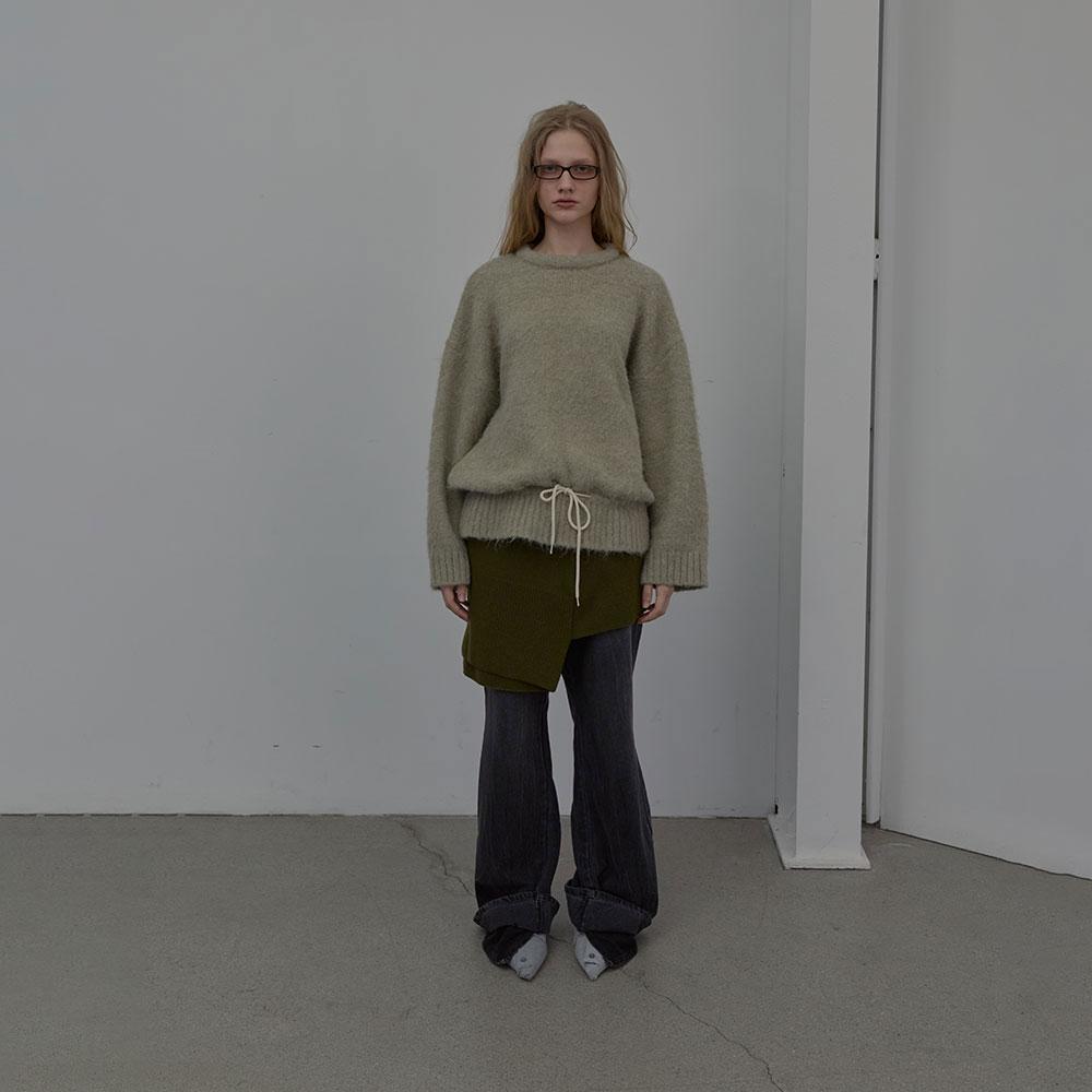 LCDC™ String Detail Knit Top (Beige)
