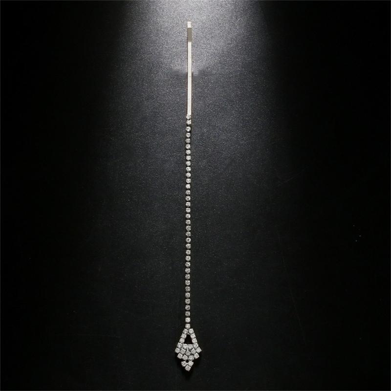 Forehead Ornament Crystal Hair Pin Unique Exotic Charm Perfect for Theme Party Music Festival and Stage Performances