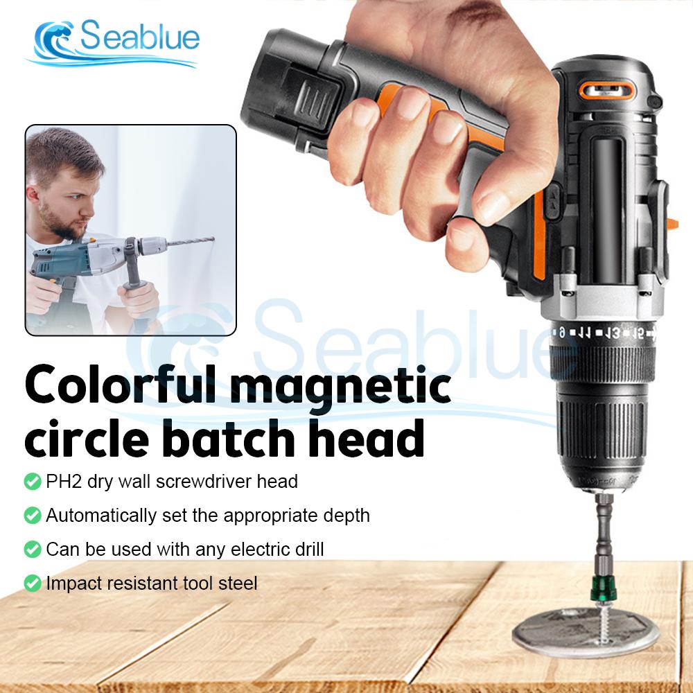 5Pcs/set 65mm Magnetic Drill Screwdriver Bits 1/4 Inch Hex Shank S2 Steel Cross Head Electric Screwdriver Kit