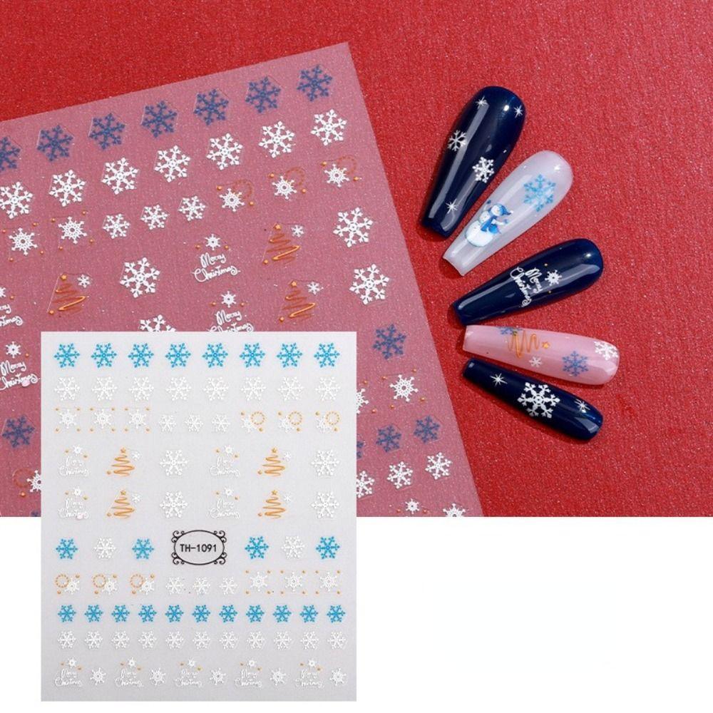 Adhesive Nail Salon Manicuring Nail Decals Christmas Nail Sticker Nail Art Sticker Nail Decoration